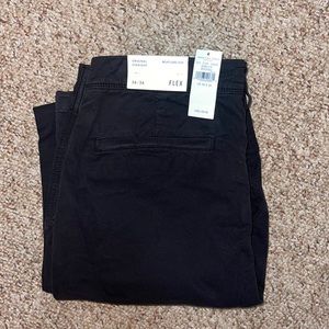 NWT American Eagle Mens Black Straight Leg Pant Size 36x36